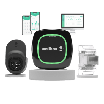 Wallbox Pulsar Plus csomag Walbox Power Boost 22kw-os és Walbox kábel dock kábelfej tartó