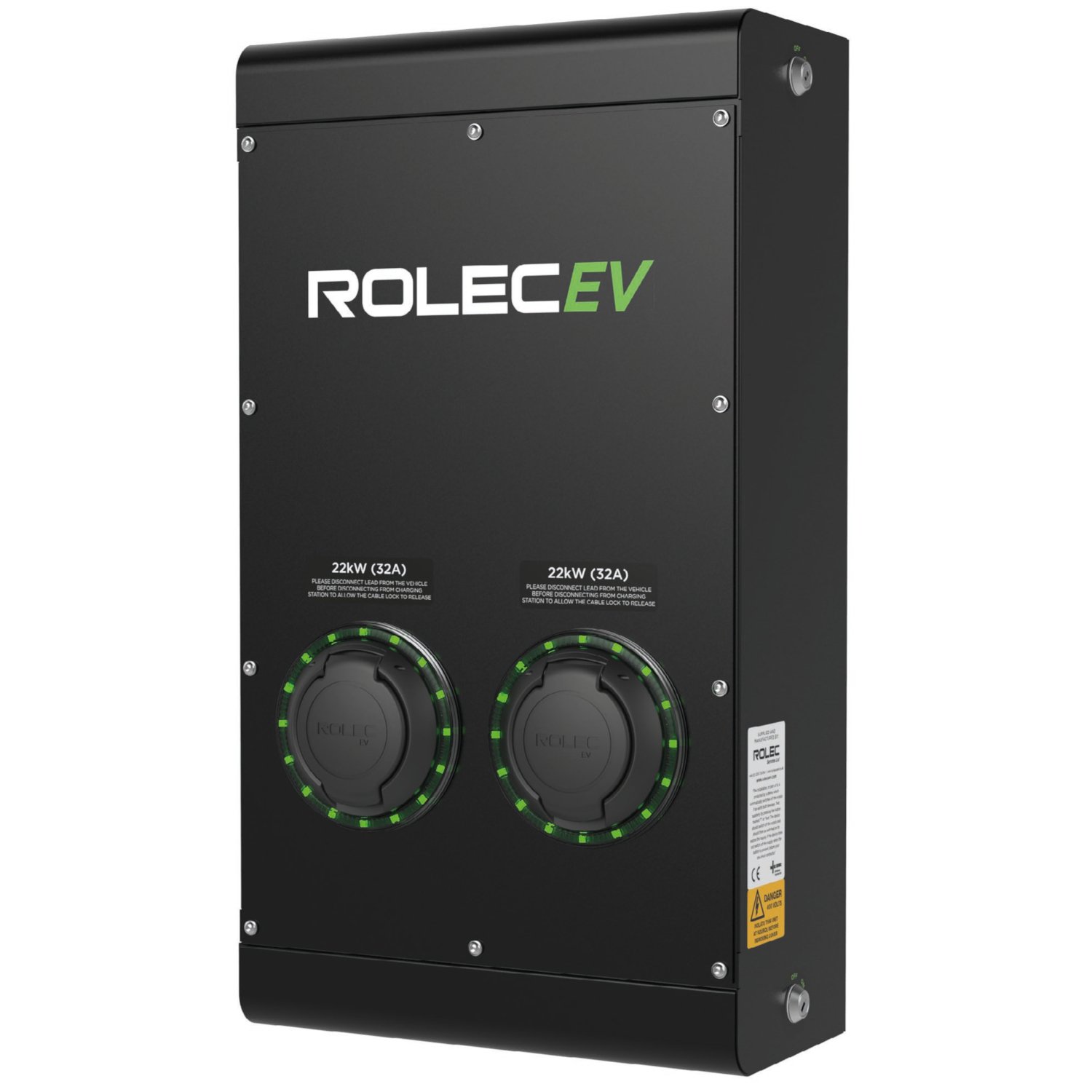 Rolec SecuriCharge 2x22kW elektromos autó fali töltő OCPP, MID – Fizetős töltőpont - Image 1