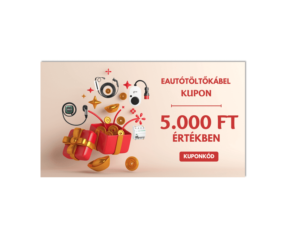 EautóTöltőkábel kupon 5.000 Ft értékben - Elektromos autó töltő ajándékutalvány - Image 1