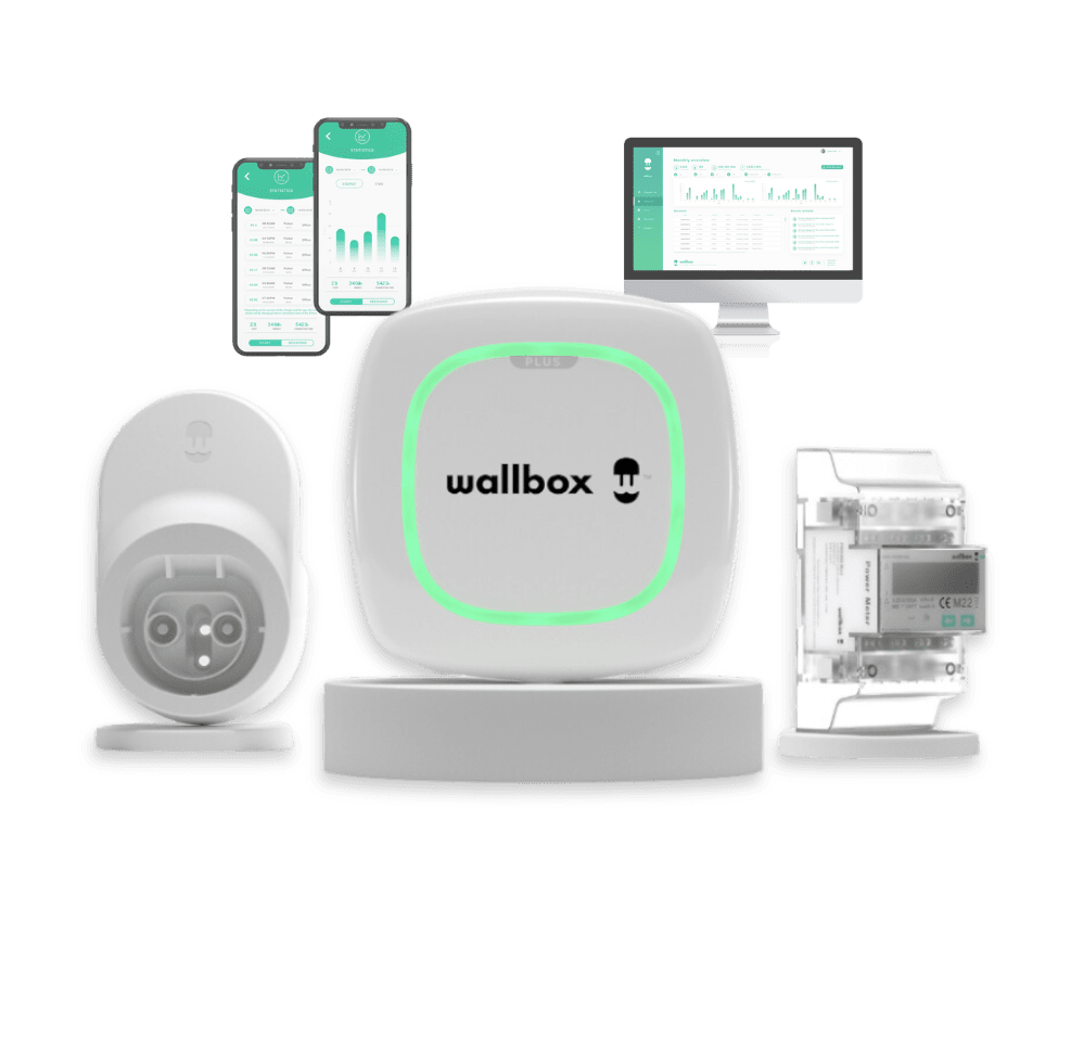 Wallbox Pulsar Plus 22kW + POWER BOOST + Kábel Dock - Type2 - Fehér - 5m - Image 1